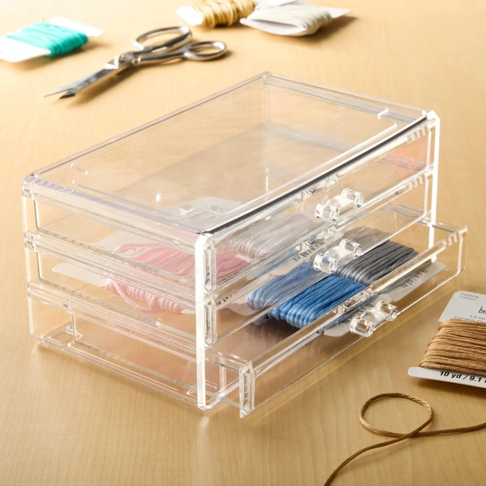 3 Tier Slim Drawer Acrylic Organizer